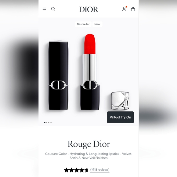 Dior Other - Dior Rouge Lipstick - 760 Favorite - Velvet
